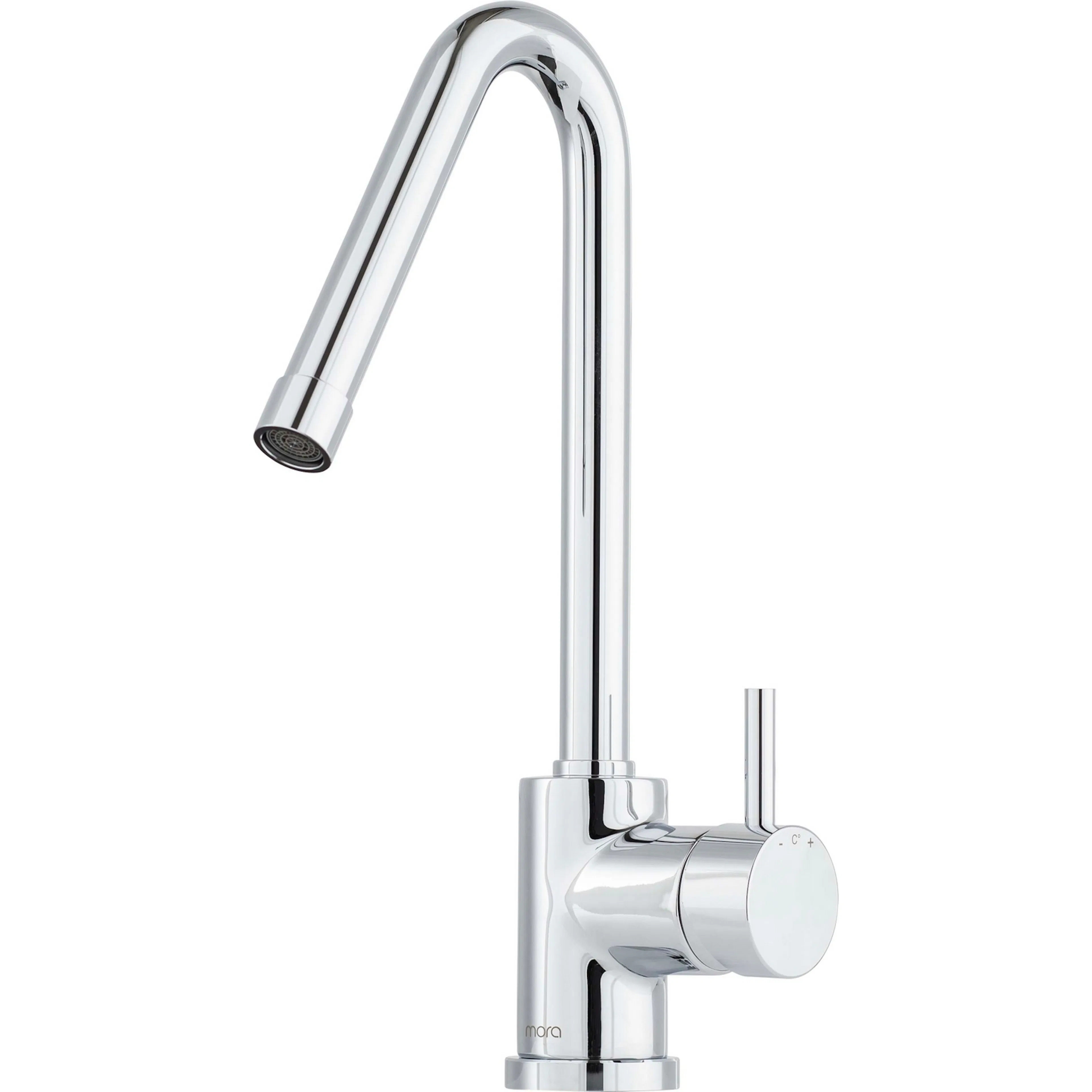 Köksblandare Mora Izzy Regular Engreppsblandare Krom med Svängbar Pip