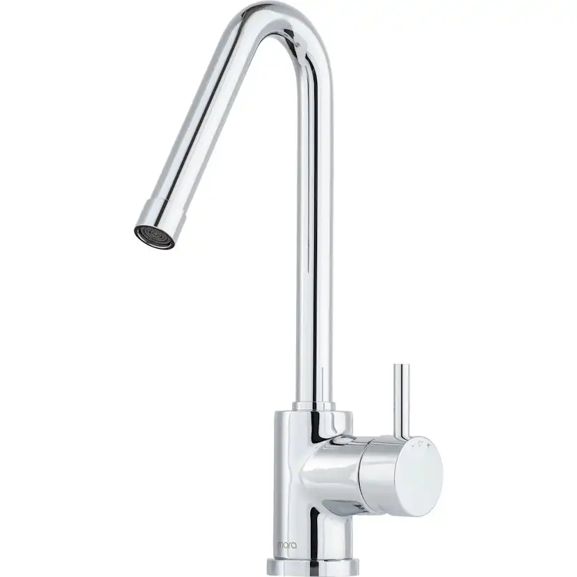 Köksblandare Mora Izzy Regular Engreppsblandare Krom med Svängbar Pip