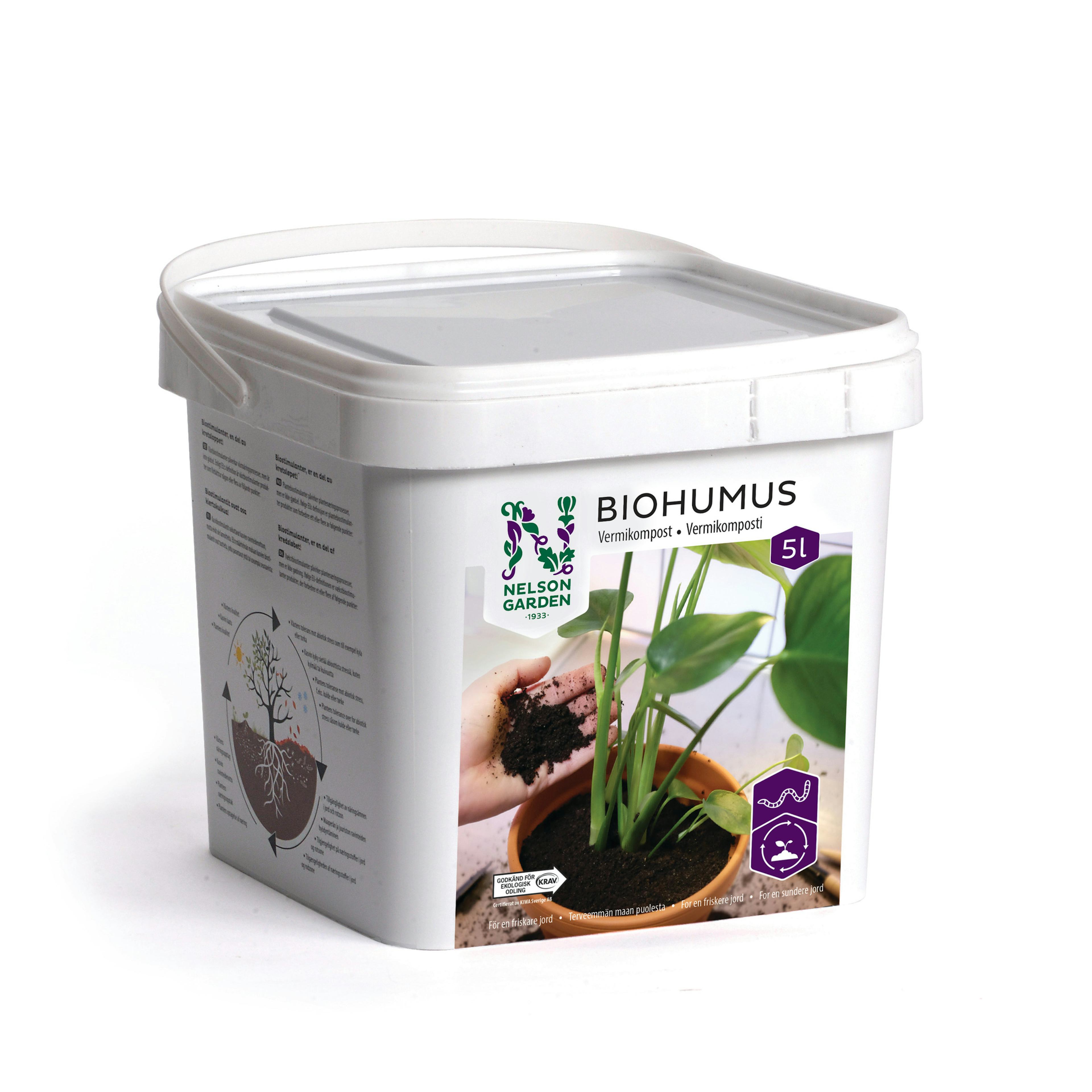 Biohumus Nelson Garden Jordförbättring Trädgårdskompost
