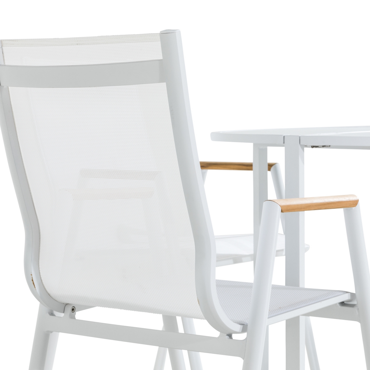 Cafégrupp Comfort Garden Flippy Rund 90 med 4 Trädgårdsstolar Las Vegas Utomhus