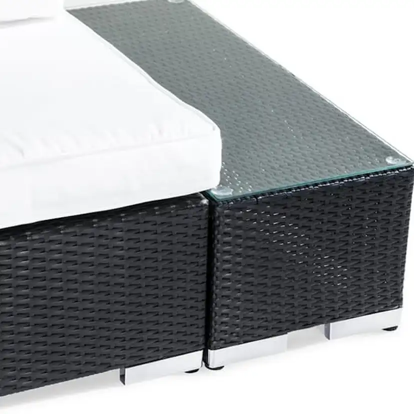 Loungegrupp Comfort Garden Bahamas 3-sits med Avslut och Utebord Utomhus