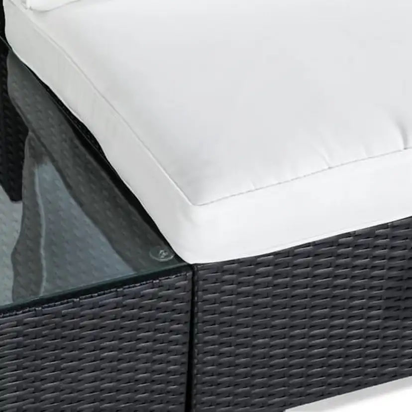 Loungegrupp Comfort Garden Bahamas 3-sits med Avslut och Utebord Utomhus