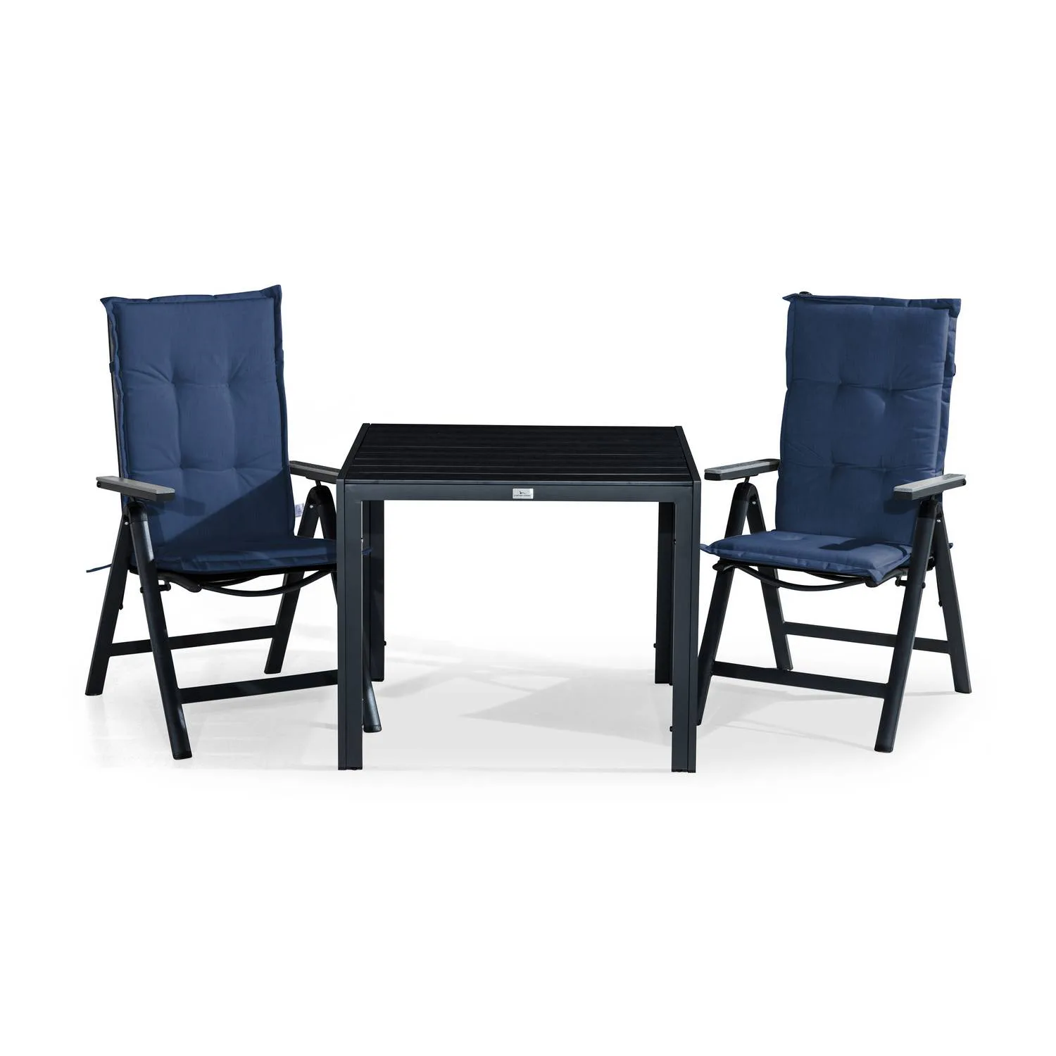 Matgrupp Comfort Garden Tunis Matgrupp Utomhus 90x90 med 2 Monaco Light Positionsstol m Dyna