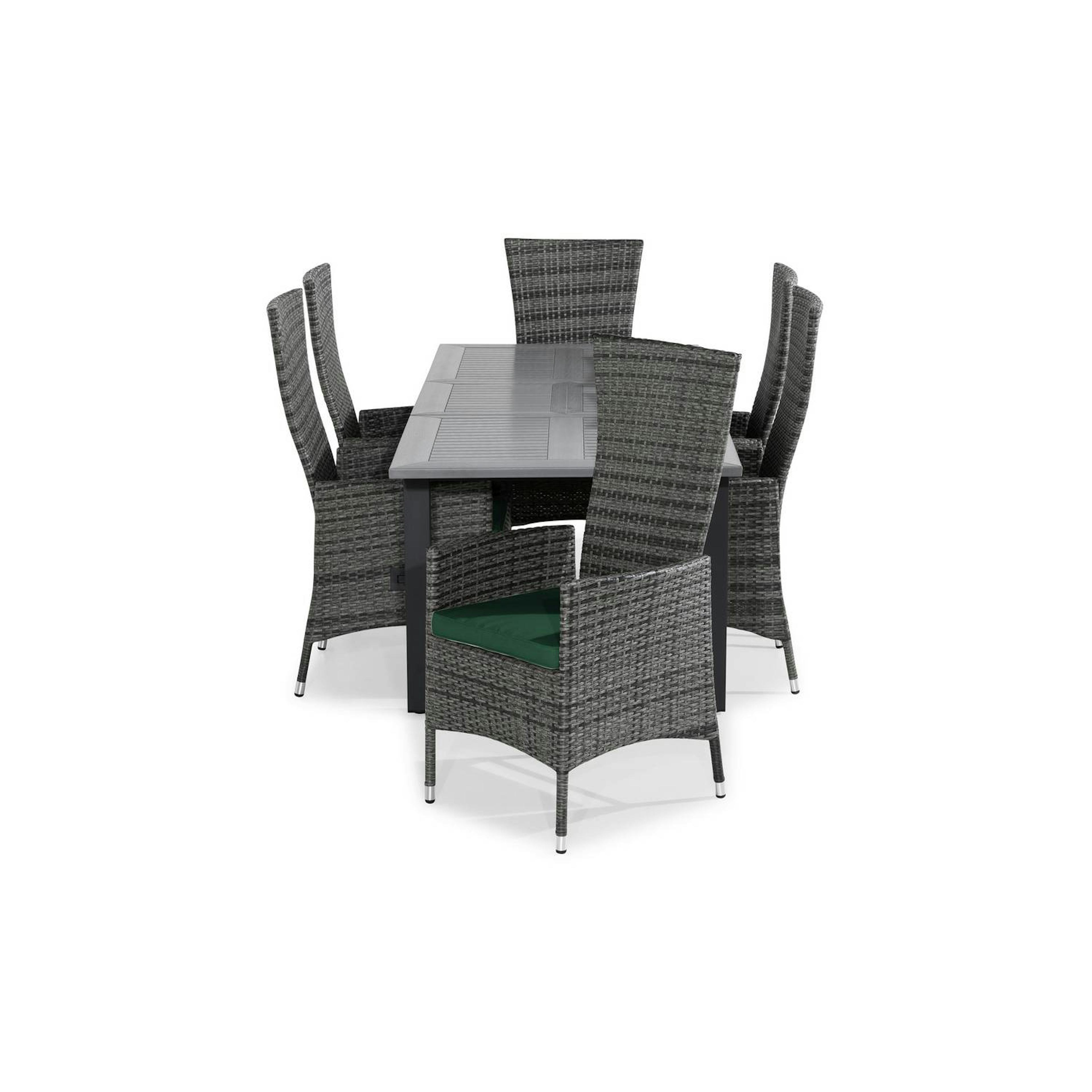 Matgrupp Comfort Garden Monaco Matgrupp Utomhus 152-210x90 med 6 Jenny Fåtölj Ställbar m Dyna