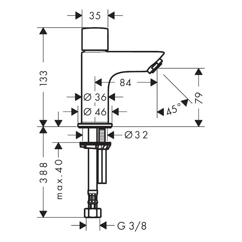Tappkran Hansgrohe Logis 70