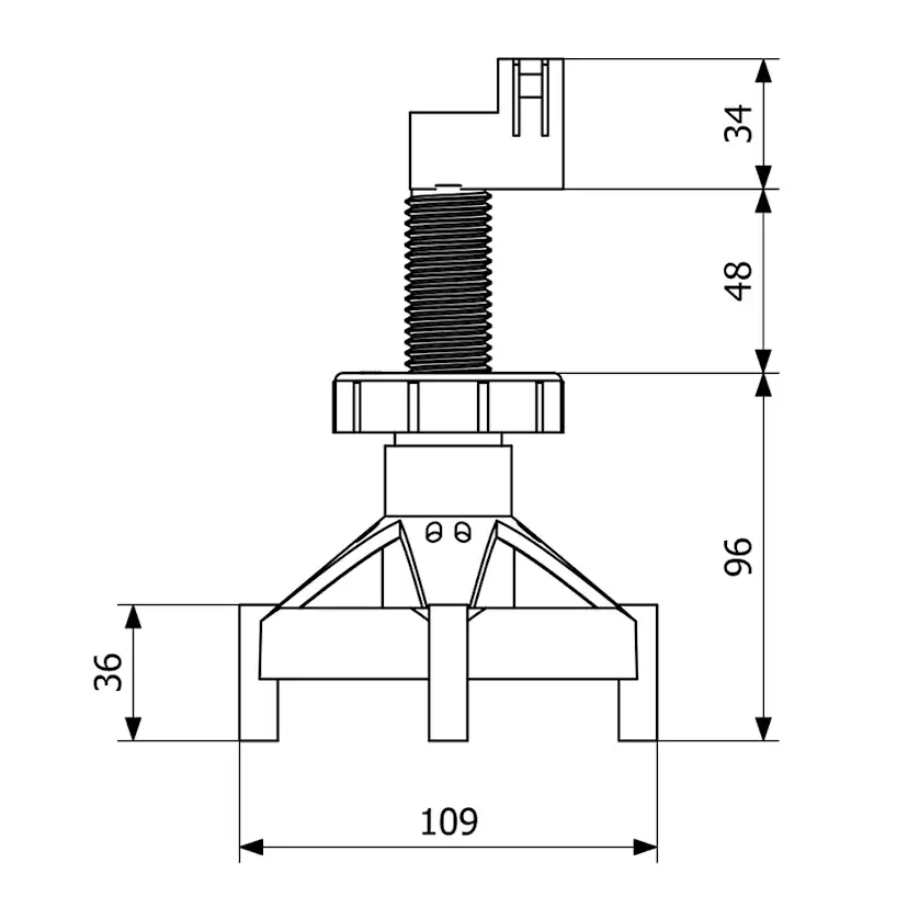 Golvbrunnsfixtur Purus Purusstöd 3-pack