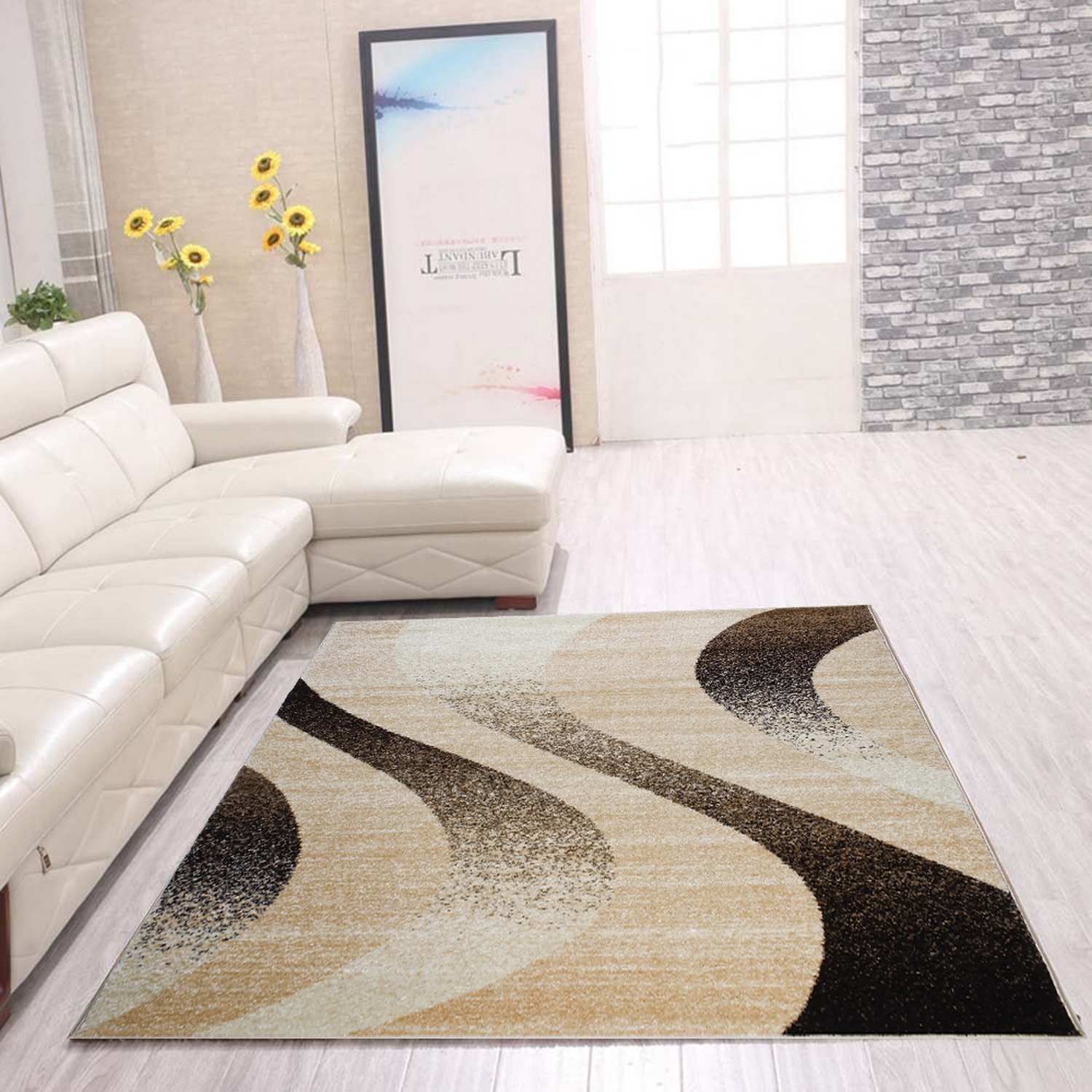 Wiltonmatta D-sign Fez Beige/Ljuskbrun