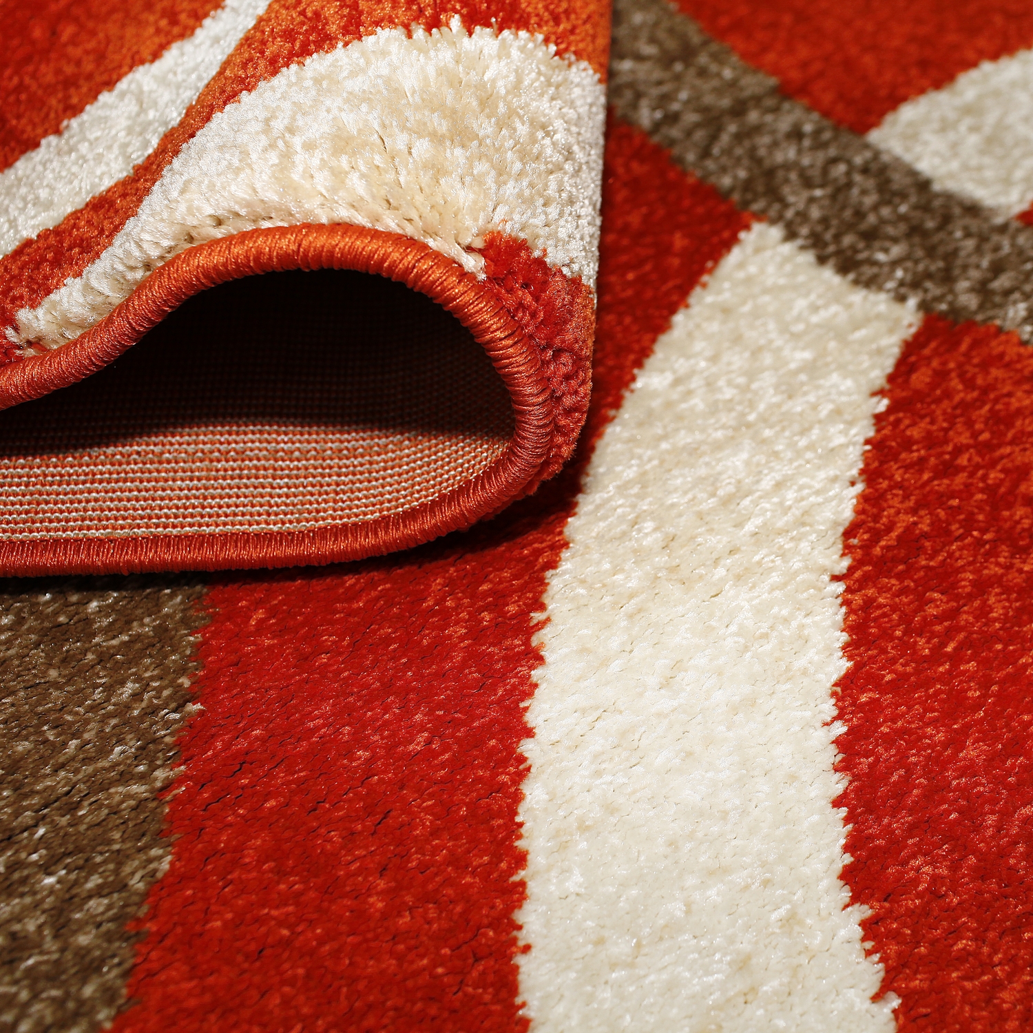 Wiltonmatta D-sign Prato Mörkorange/Beige