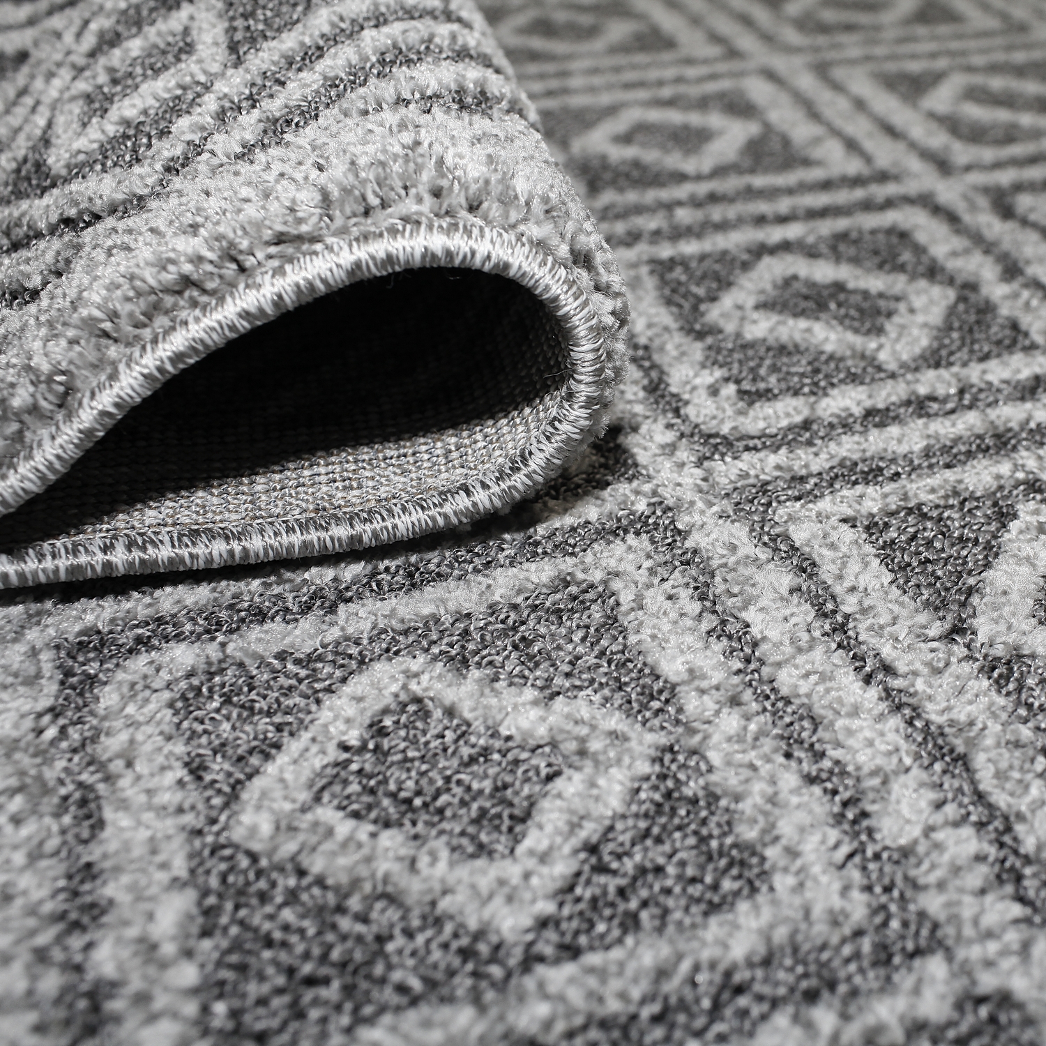 Wiltonmatta D-sign Asti Mörkgrå/Grå