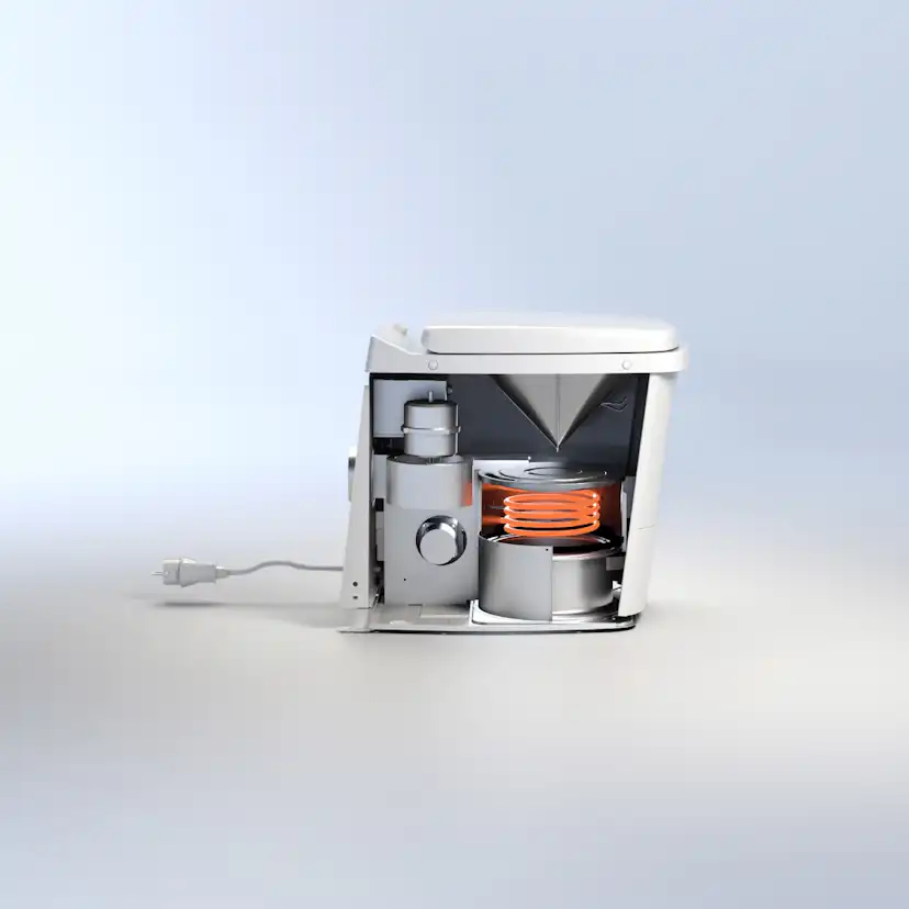 Förbränningstoalett Sunwind El-dorado Plus