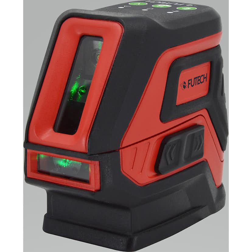 Krysslinjelasersats Futech Grön Saturn 2.0G Med Väska