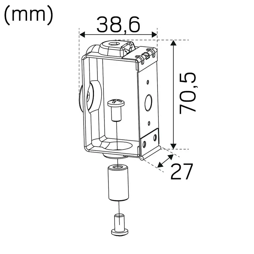 Fäste Hide-a-lite Canalis KBA 2-pack