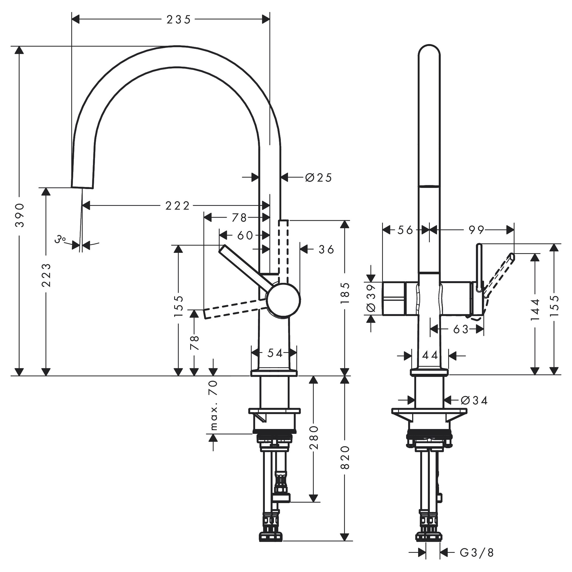 Köksblandare Hansgrohe Talis M54