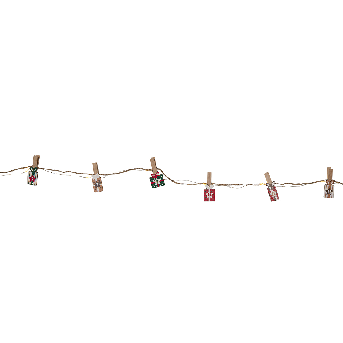 Ljusslinga Star Trading Clippy Advent LED Batteridriven