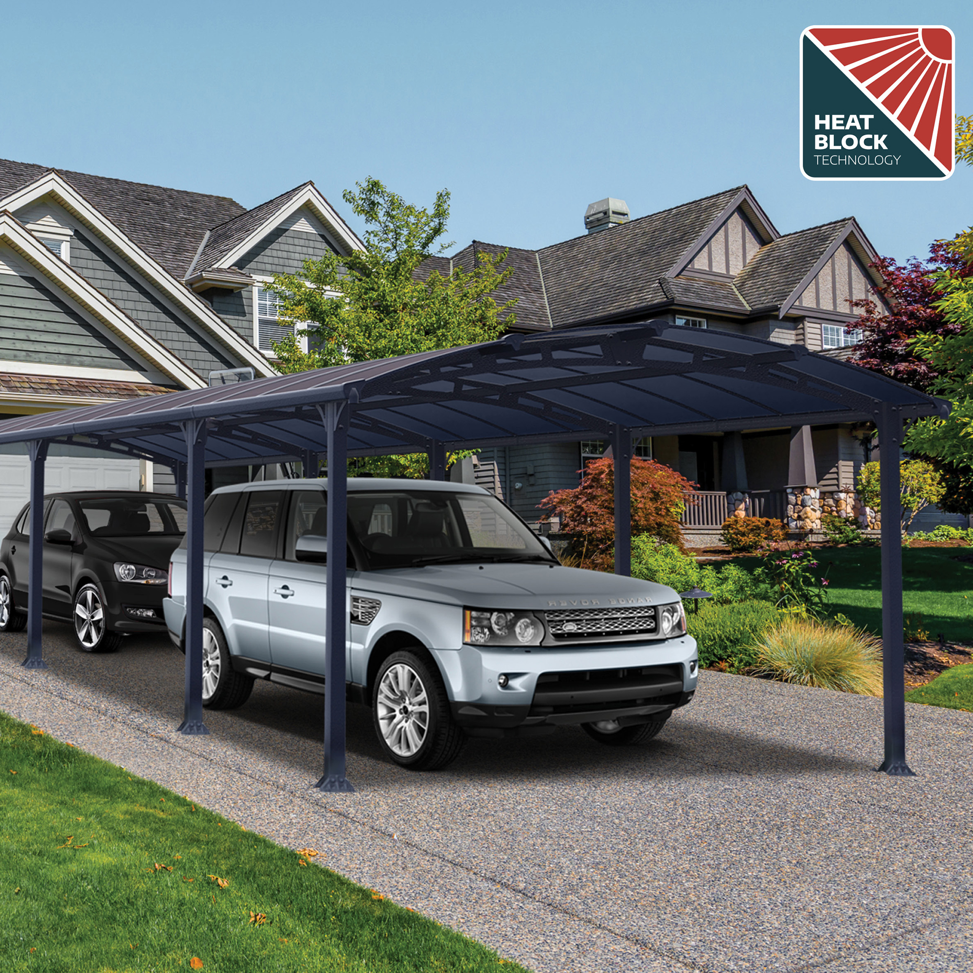 Dubbel Carport Canopia by Palram Arcadia I Metall 3,6x11 m
