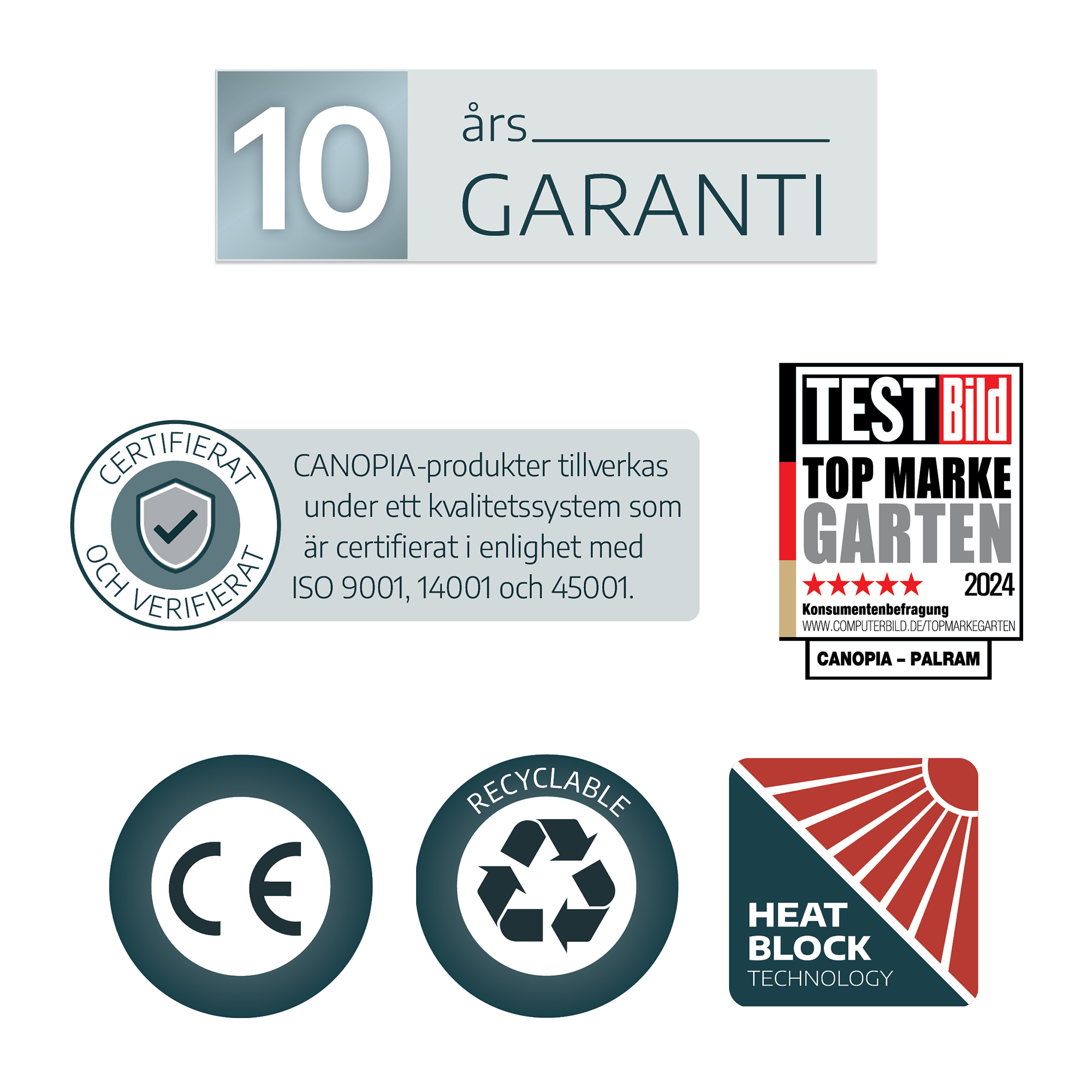 Dubbel Carport Canopia by Palram Arcadia I Metall 3,6x11 m