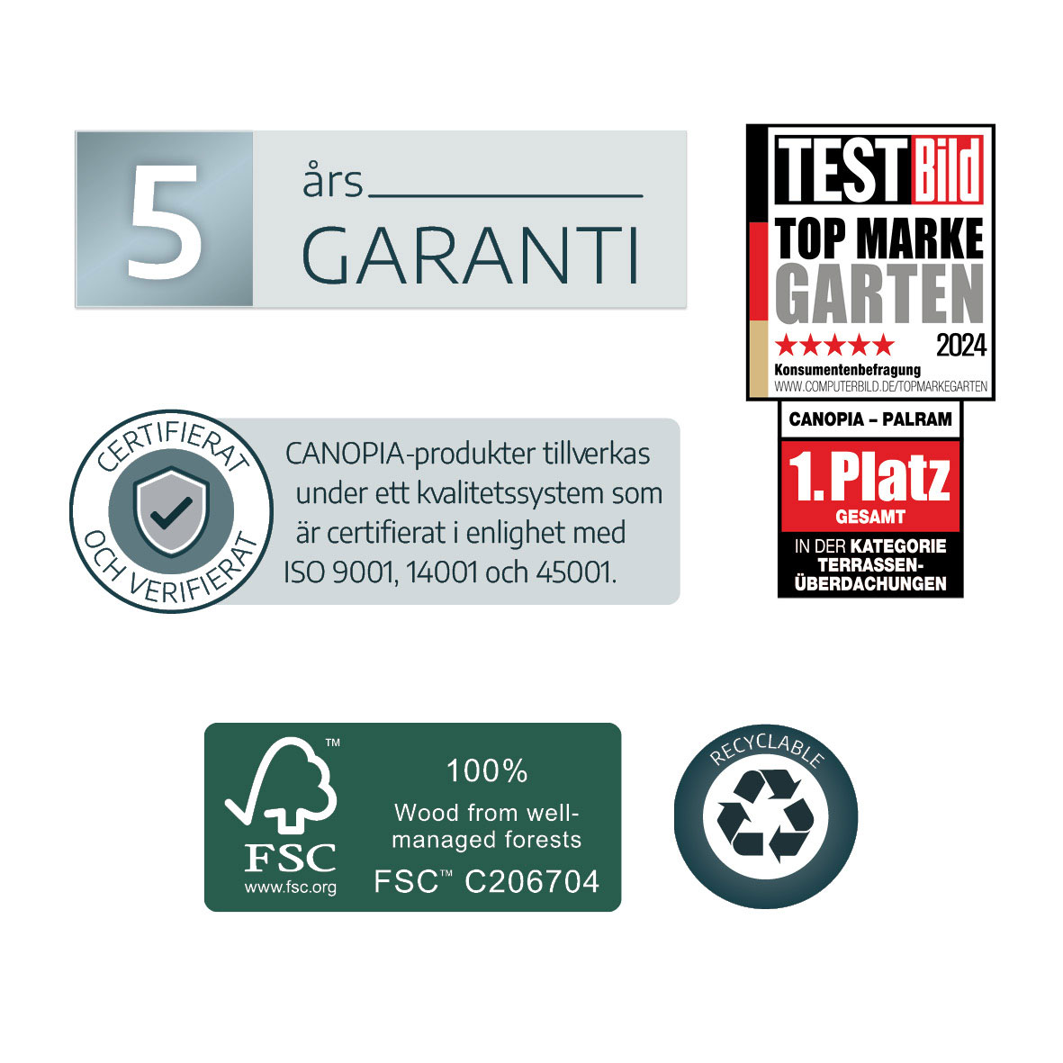 Växthus Canopia by Palram Mythos 4,6 m²