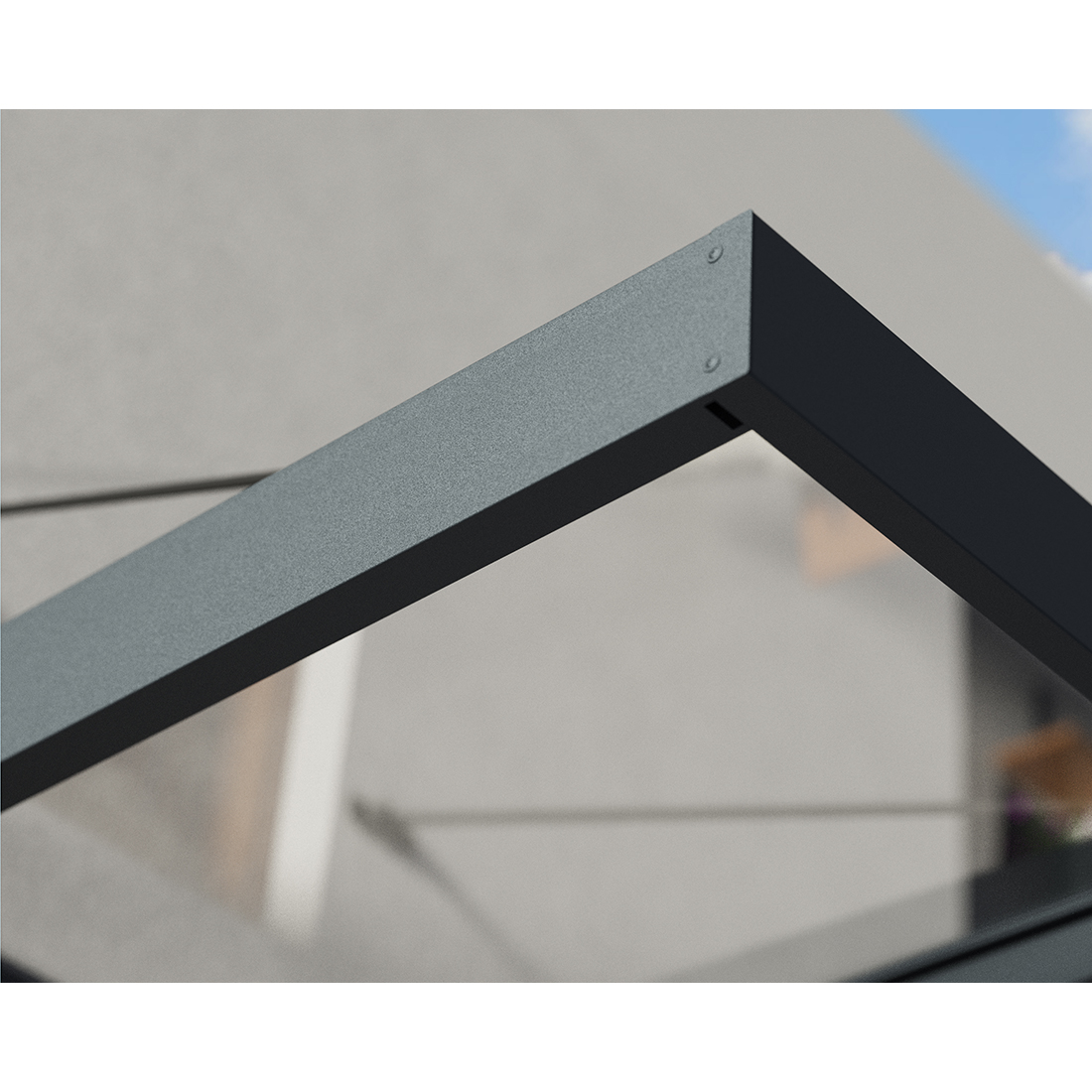 Entrétak Canopia by Palram Sophia XL Grå Klar 1,4 X 9 m