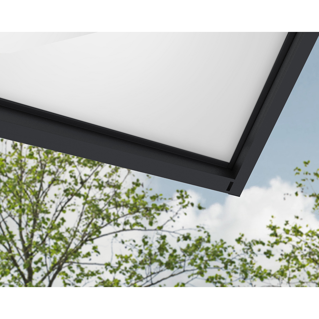 Entrétak Canopia by Palram Taurus Klar Silver 0,9 X 1,5 m