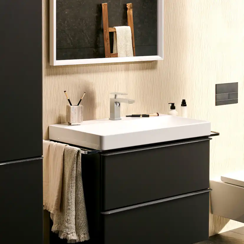 Tvättställsblandare Hansgrohe Tecturis E 80 CoolStart utan Bottenventil