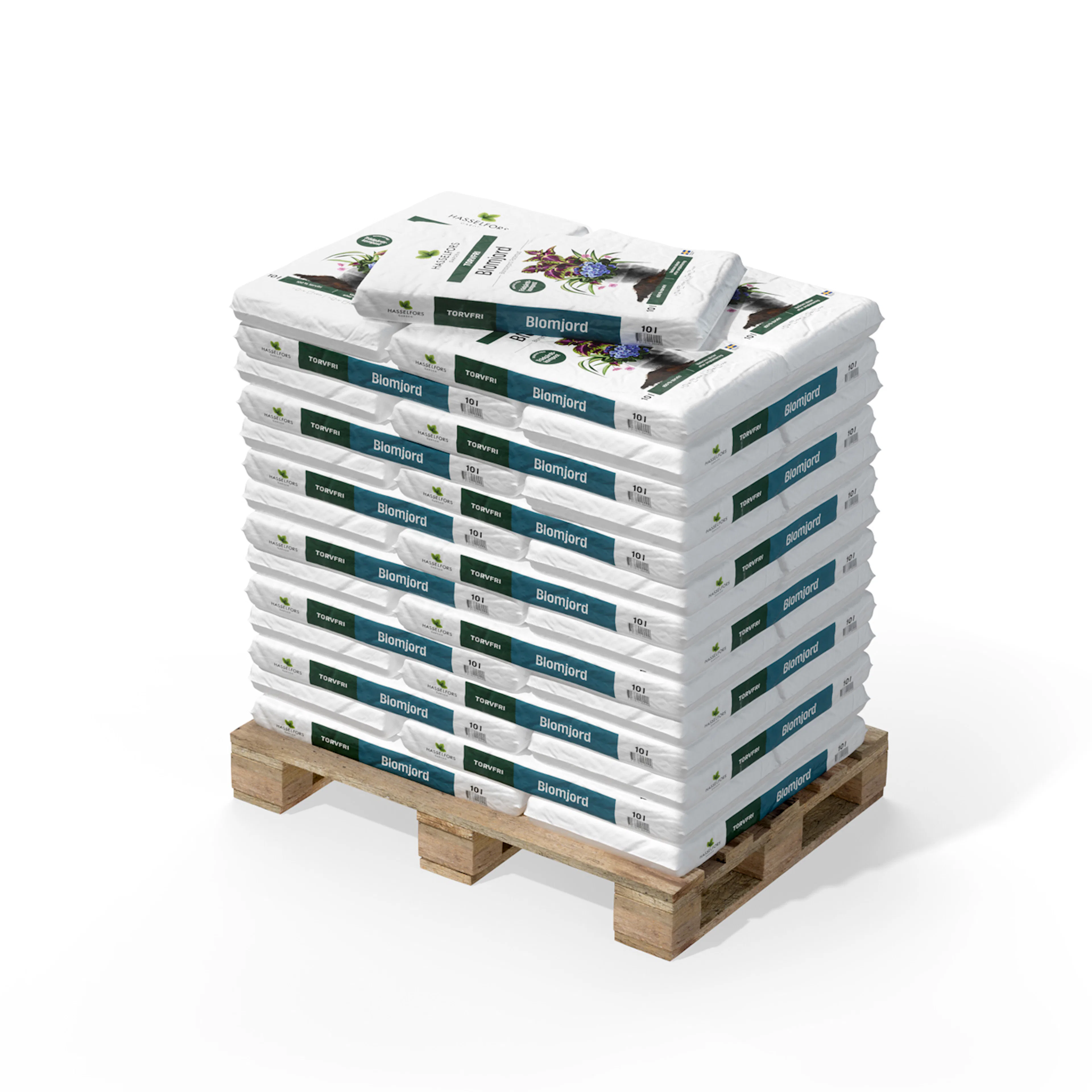 Jord Hasselfors Torvfri Blomjord 66x10 L