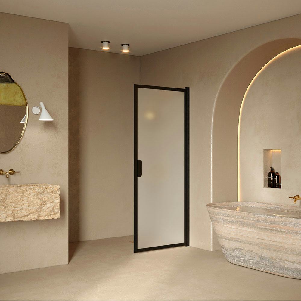 Duschdörr Hietakari Bläk 732 New York Vändbar