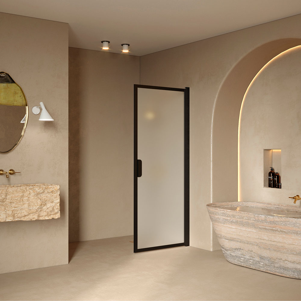 Duschdörr Hietakari Bläk 732 New York Vändbar