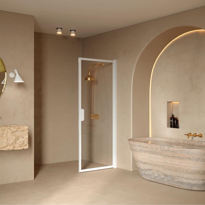 Duschdörr Hietakari Bläk 732 New York Vändbar