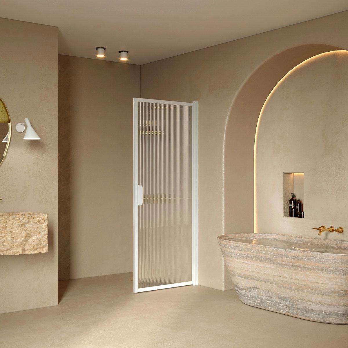 Duschdörr Hietakari Bläk 732 New York Vändbar