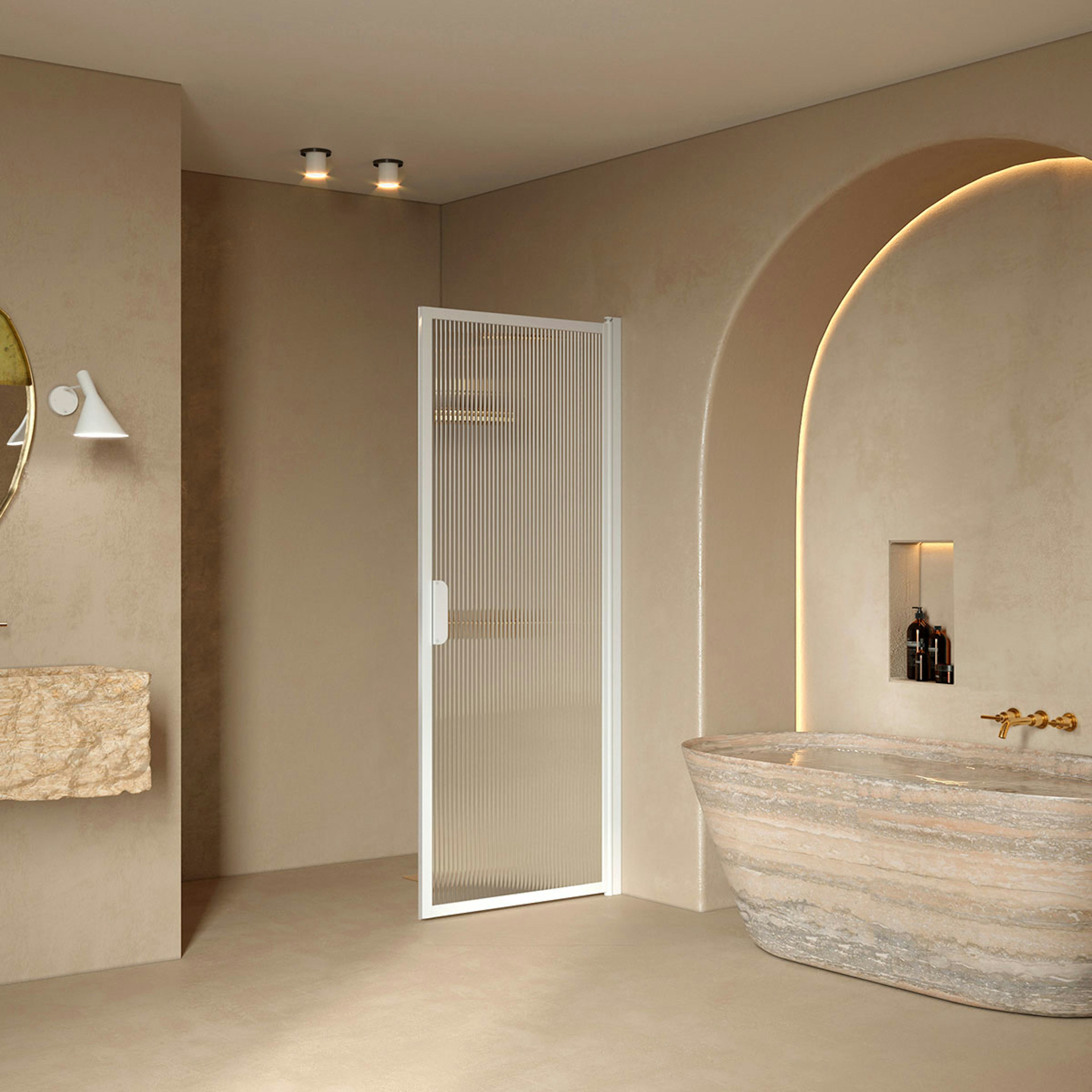 Duschdörr Hietakari Bläk 732 New York Vändbar