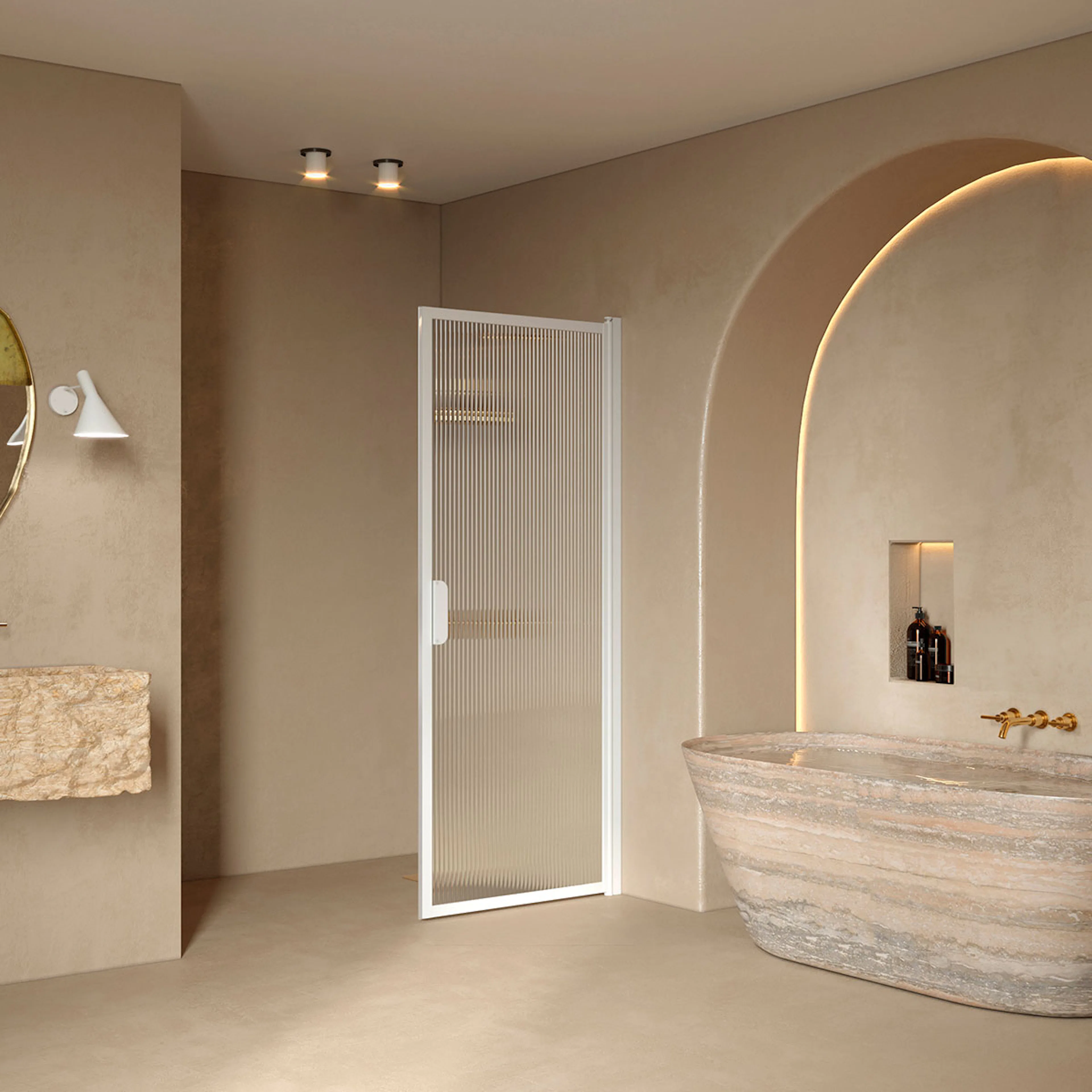 Duschdörr Hietakari Bläk 732 New York Vändbar