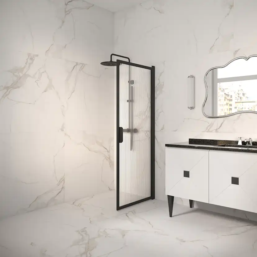 Duschdörr Hietakari Bläk 732 New York Vändbar