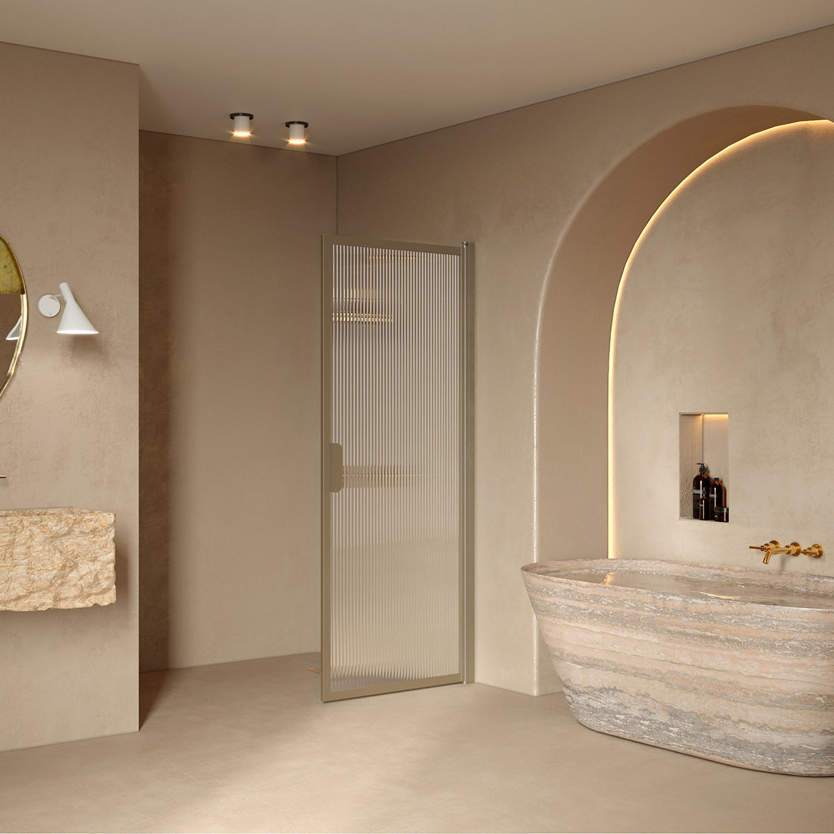 Duschdörr Hietakari Bläk 732 New York Vändbar