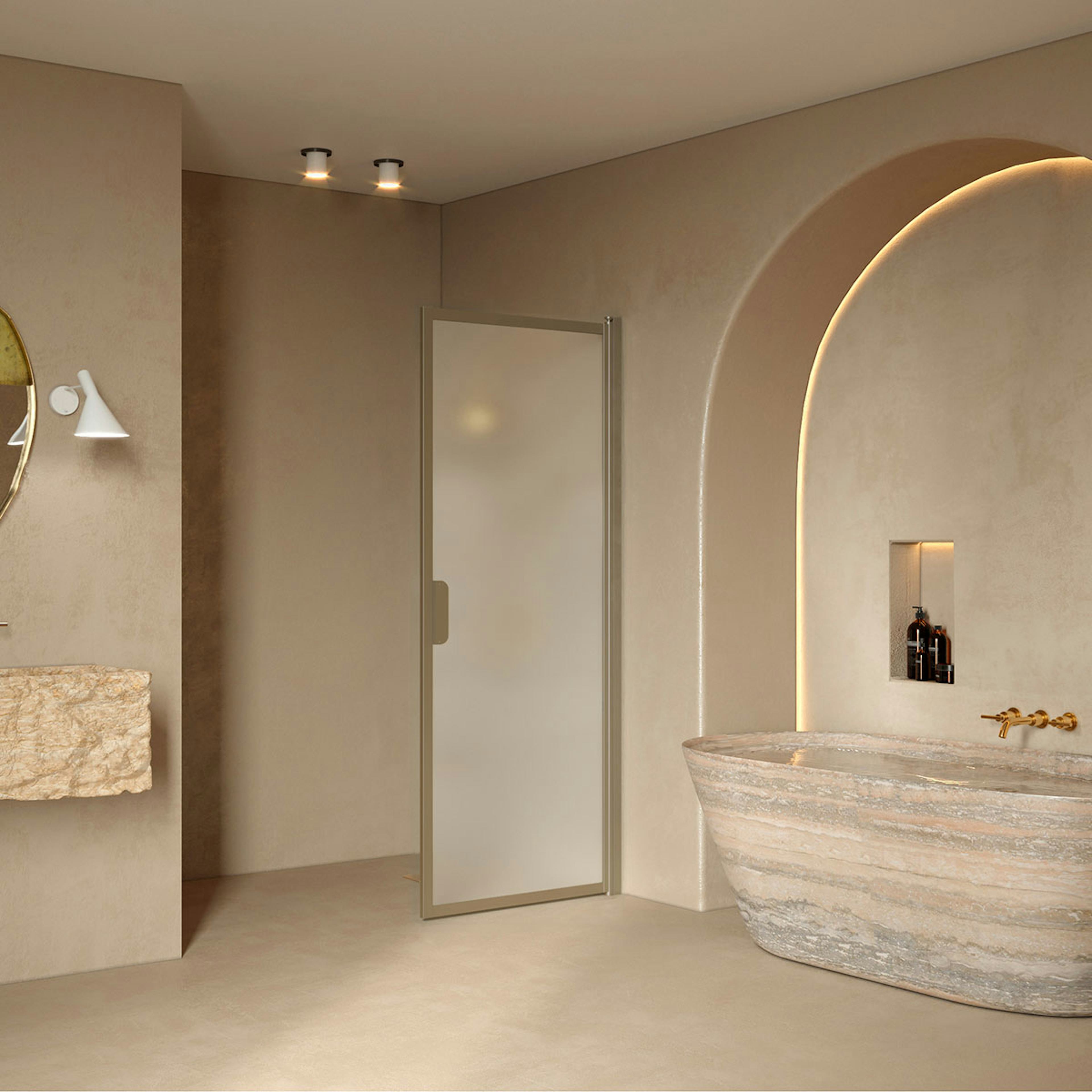 Duschdörr Hietakari Bläk 732 New York Vändbar