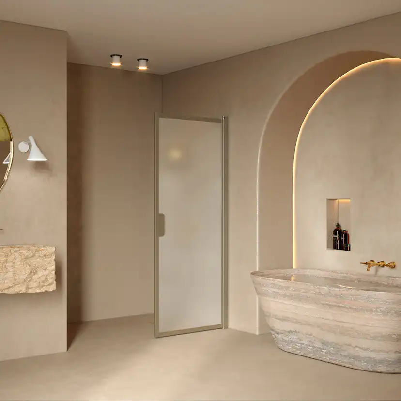 Duschdörr Hietakari Bläk 732 New York Vändbar