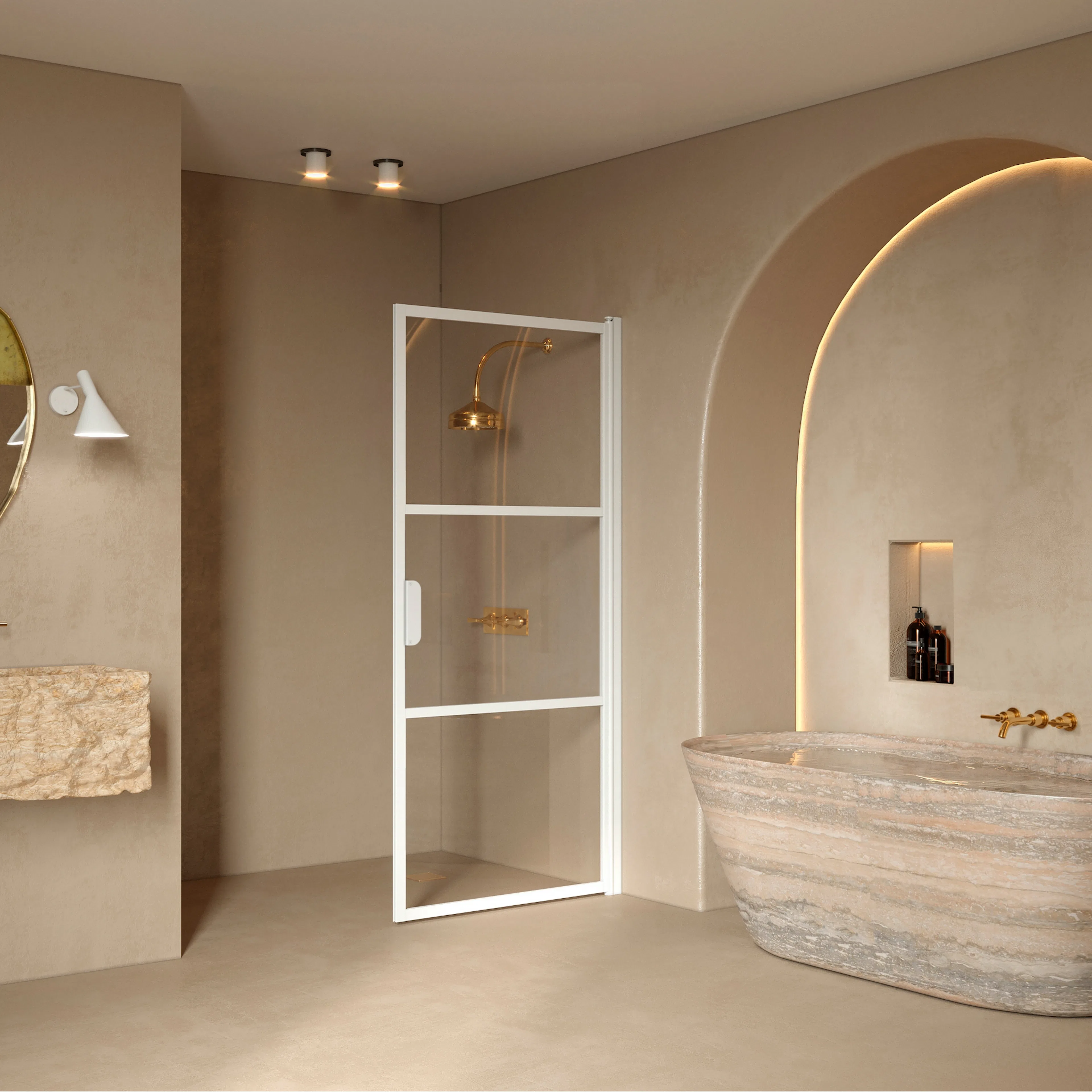 Duschdörr Hietakari Bläk 735 Tokyo Vändbar