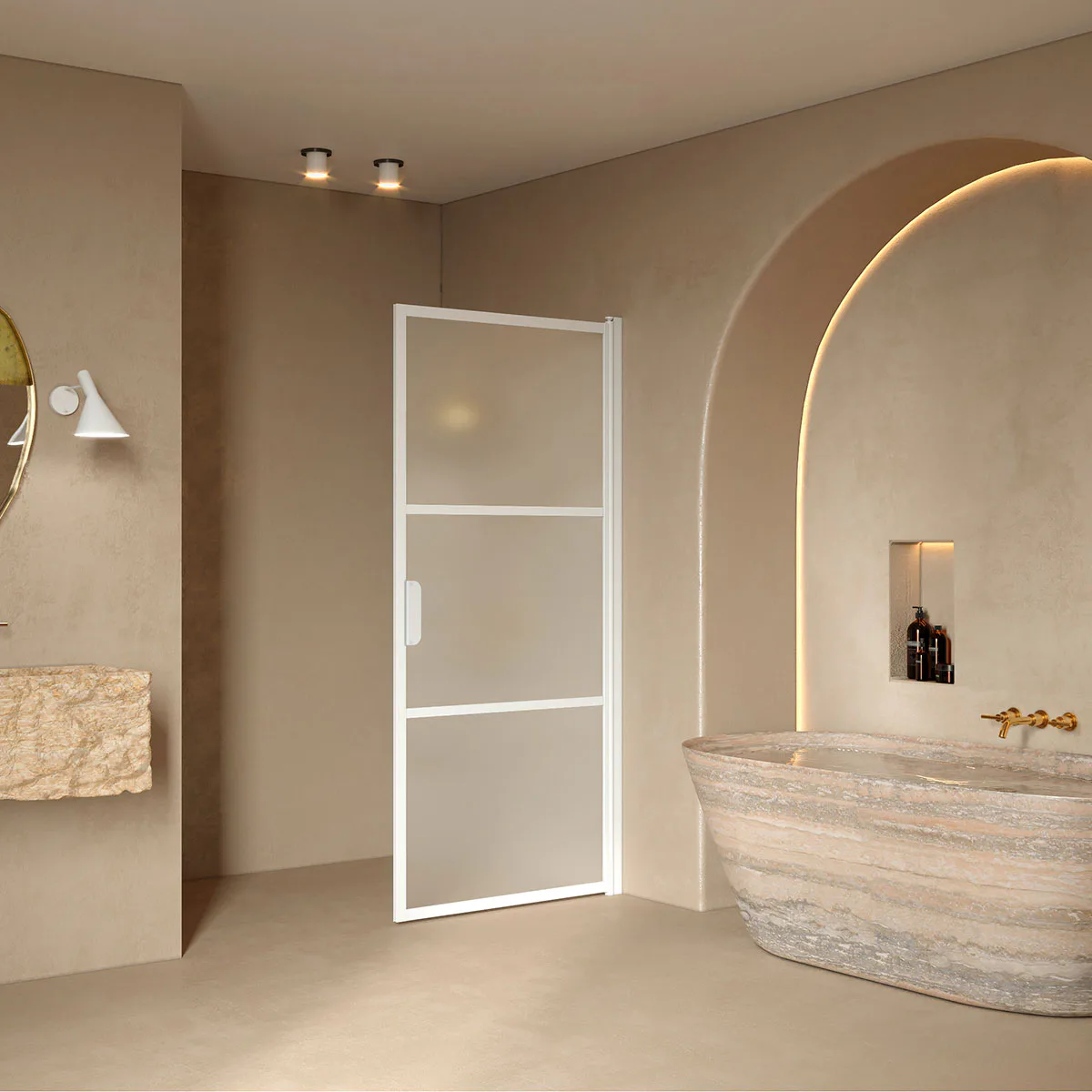 Duschdörr Hietakari Bläk 735 Tokyo Vändbar