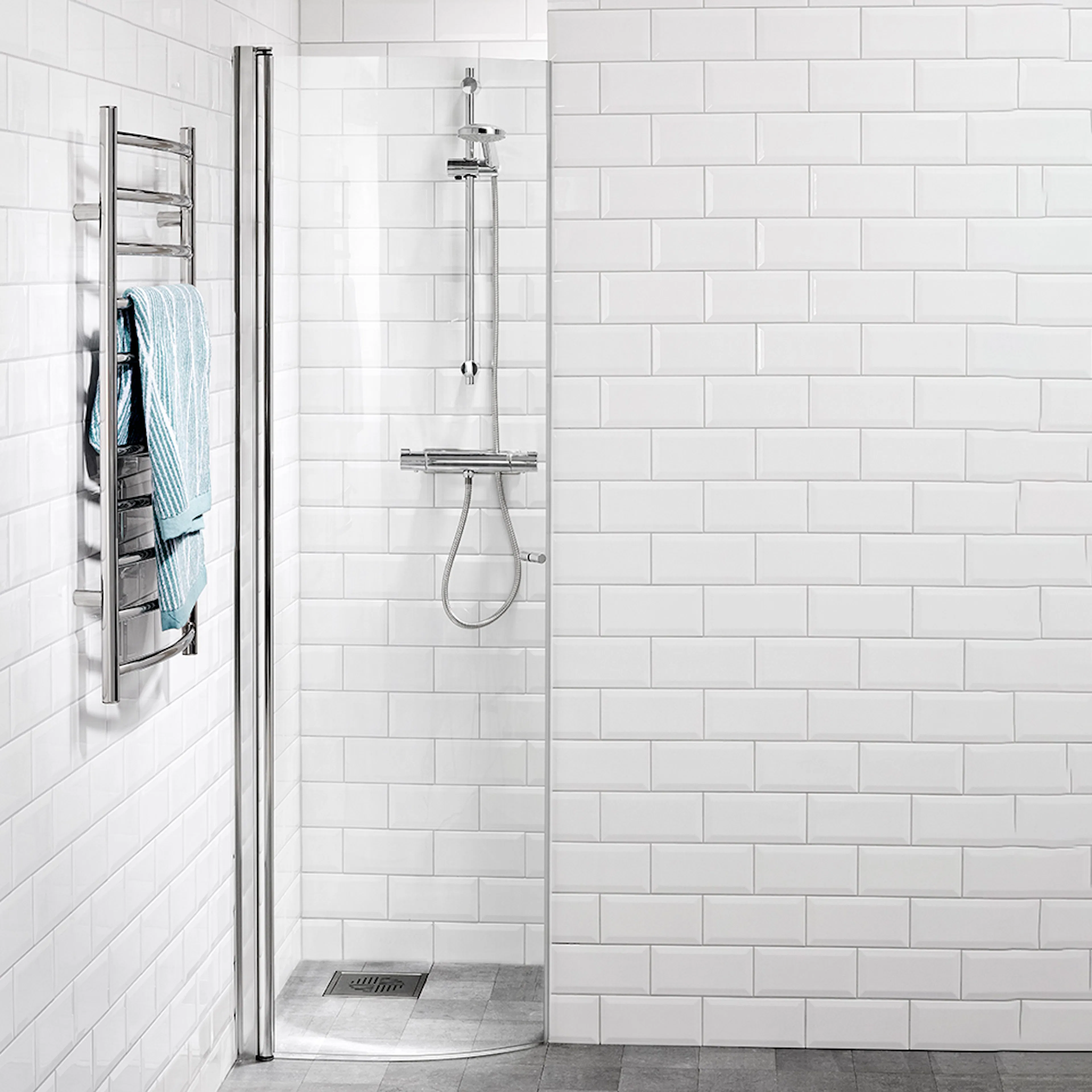 Duschdörr Alterna Picto Svängd