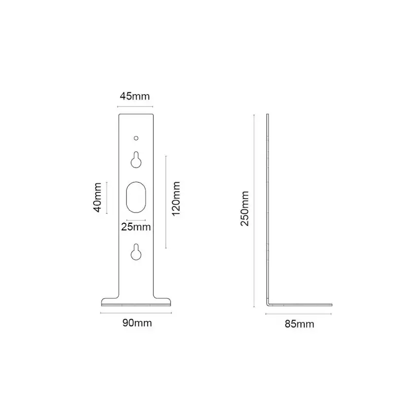 Hylla SG ARMATUREN Tube Wall Vit