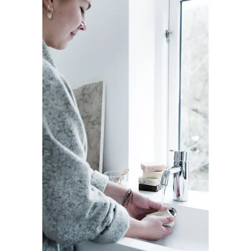 Tvättställsblandare Damixa Silhouet Låg med Bottenventil