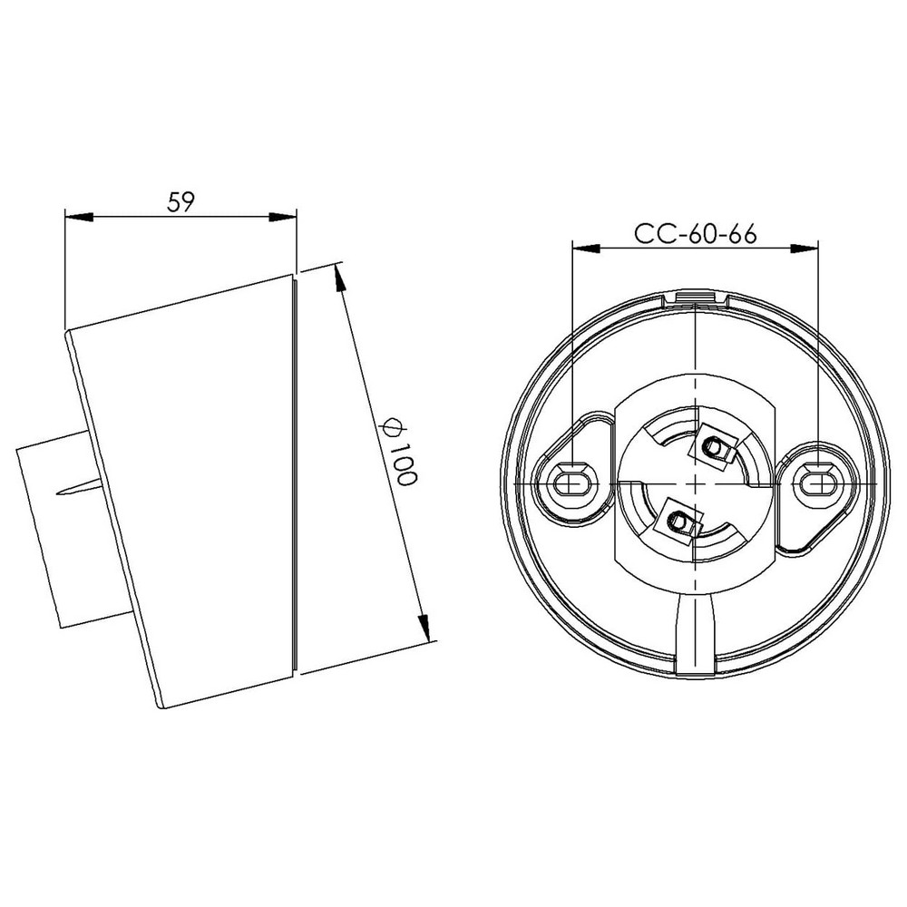 Armatursockel Ifö Electric Sockel IP20 Sned E27 84,5cm