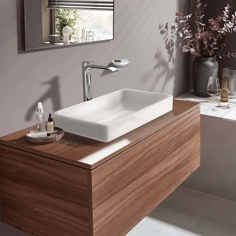 Tvättställsblandare Hansgrohe Vivenis 250 Waterfall utan Bottenventil