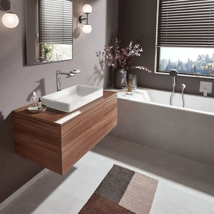 Tvättställsblandare Hansgrohe Vivenis 250 Waterfall utan Bottenventil