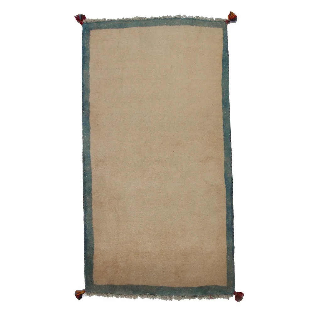 Persisk Matta Arkiio Gabbeh Shiraz Creme/Blå 75x143