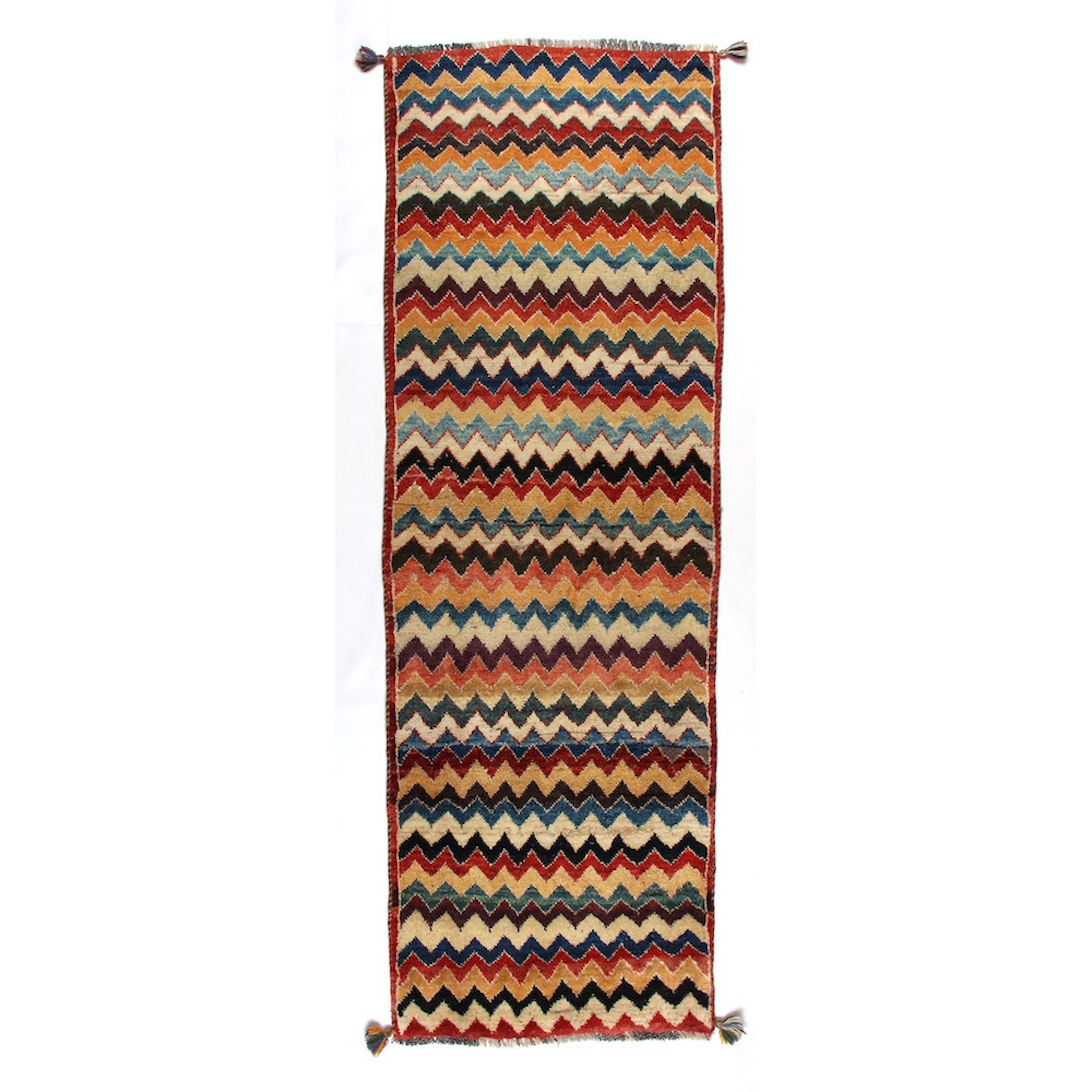 Persisk Matta Arkiio Gabbeh Shiraz Flerfärgad 74x231