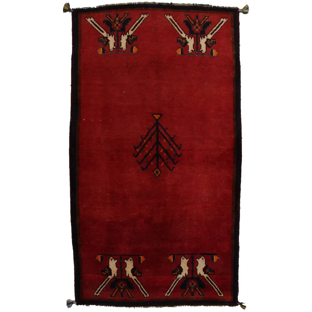 Persisk Matta Arkiio Gabbeh Shiraz Röd 188x106