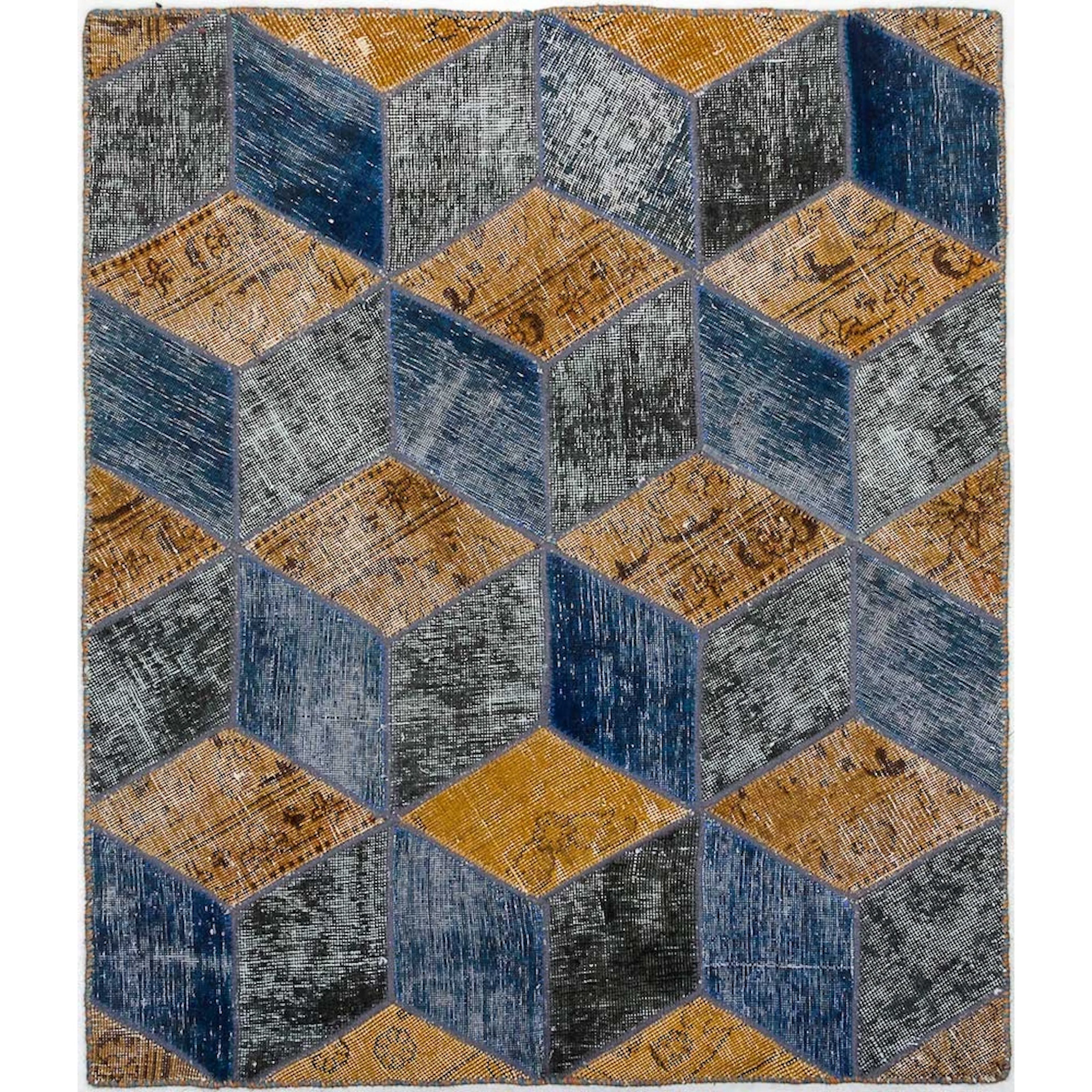 Persisk Patchworkmatta Arkiio Ull/Garn Tabriz 105x122