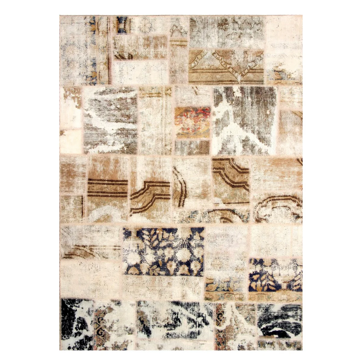 Persisk Patchworkmatta Arkiio Ull/Garn Tabriz 149x209