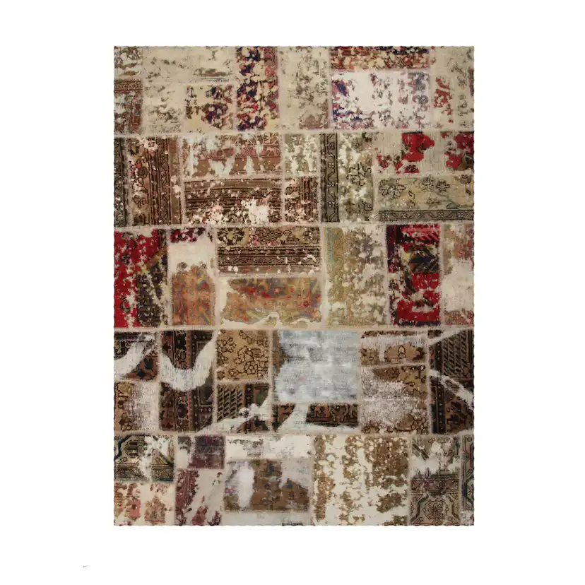 Persisk Patchworkmatta Arkiio Creme/Brun 168x223