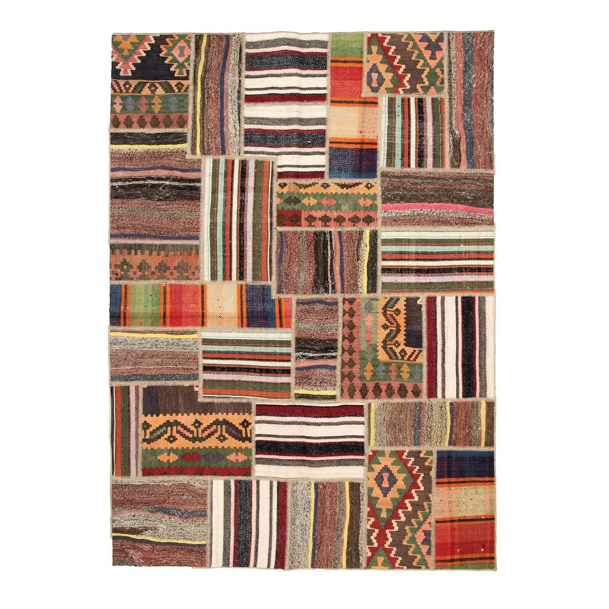 Persisk Patchworkmatta Arkiio Shiraz/Azerbajdzjan 146x202